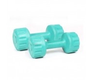 Bodymaxx Colored PVC Vinyal Dumbells 2 Kg X 2 No. For Home Gym Exercises